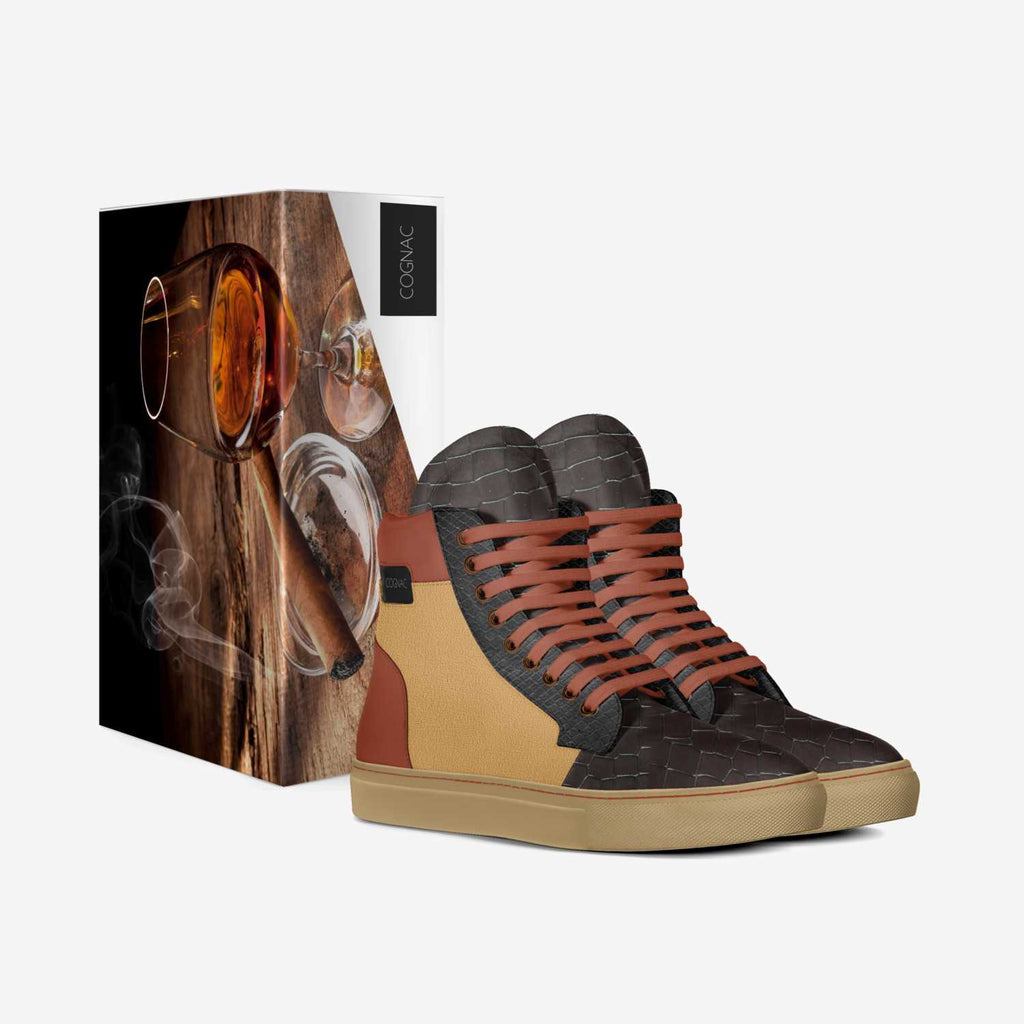 COGNAC XO — Statement High-Top Sneaker